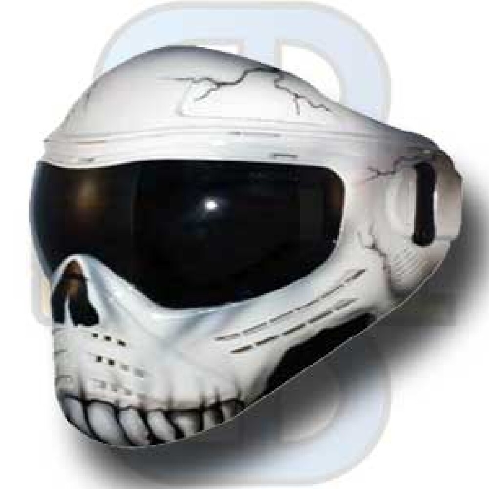 Bull Strike Maske, Skull - Pakke med 4 glass